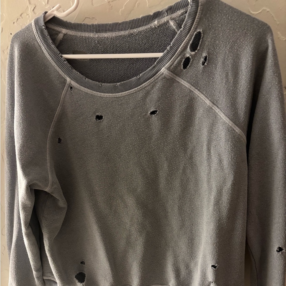 n:PHILANTHROPY Charcoal blue Gray Top